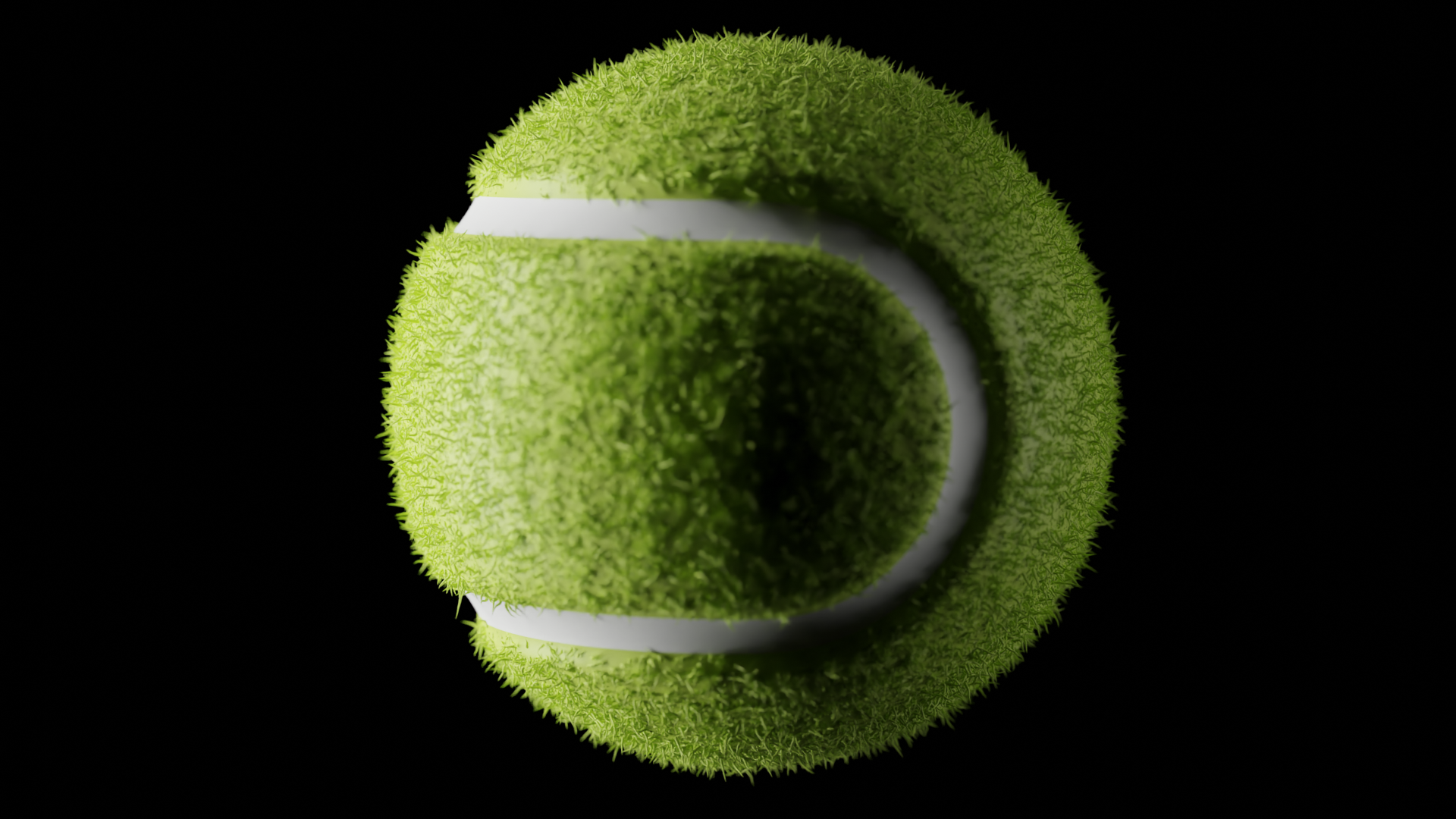 Photorealistic Wet Tennis Ball preview image 2